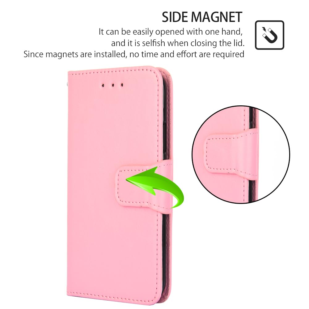 Custodia Portafoglio In Pelle Premium Per Nokia G42 | Rossa | Con 3 Slot Per Carte E Supporto Integrato