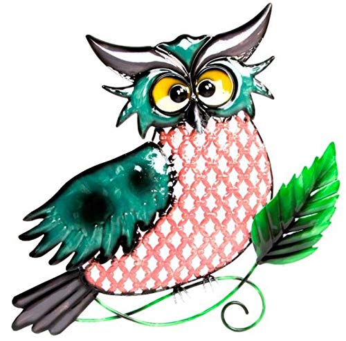 Décoration murale métal Hibou 34 cm pour habiller un mur vide