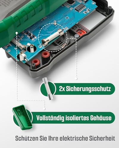 TESMEN TMM-569A Digital Multimeter TRMS 4000 Counts Ohmmeter Auto-Ranging Spannungsprüfer mit NCV...