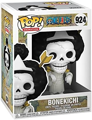POP One Piece - Brook [Bonekichi] Funko Pop! Figurine en vinyle (avec étui de protection compatible Pop Box) Multicolore 9,5 cm | Pop One Piece