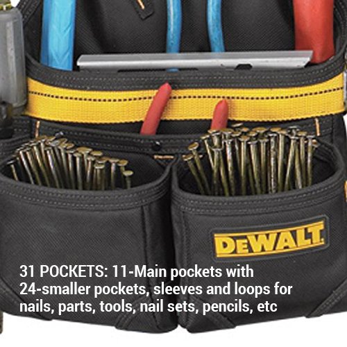 Dewalt Dg5650 31-Pocket Professional Carpenter's Pro-Combo Apron Tool Belt #TOP1