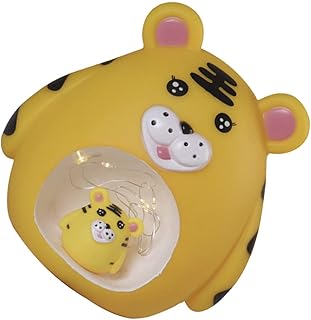 1Pc Tigre Cofrinho Ornamento Para Crianças Decoração De Mesa De Cabeceira Lâmpadas Noturnas Para Mesa De Cabeceira Feng Shui Escultura Estatueta De Mesa Ornamento Vaca Bank