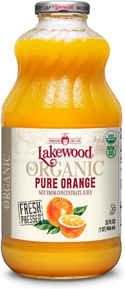 Lakewood Organic Pure Orange Juice, 32 FZ