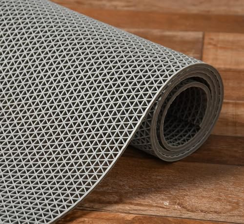 Image of VNQ Home Anti Skid & Multipurpose Rubber Bathroom Mat /Shower Mat /Carpet /Rugs /Rainmat /Swimming Pool Mat Grey 2x3 ft