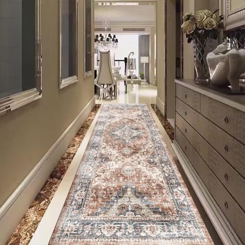 Tapis de course lavable antidérapant gris 65x180cm tapis de sol