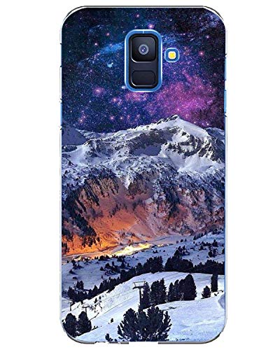 AIsoar ® Coque Samsung Galaxy A6 (2018) de Protection TPU Couverture Ultra Mince Antichoc Housse arrière Transparente Silicone Résistant aux Rayures Coque pour Galaxy A6 2018 (Montagne) Cover