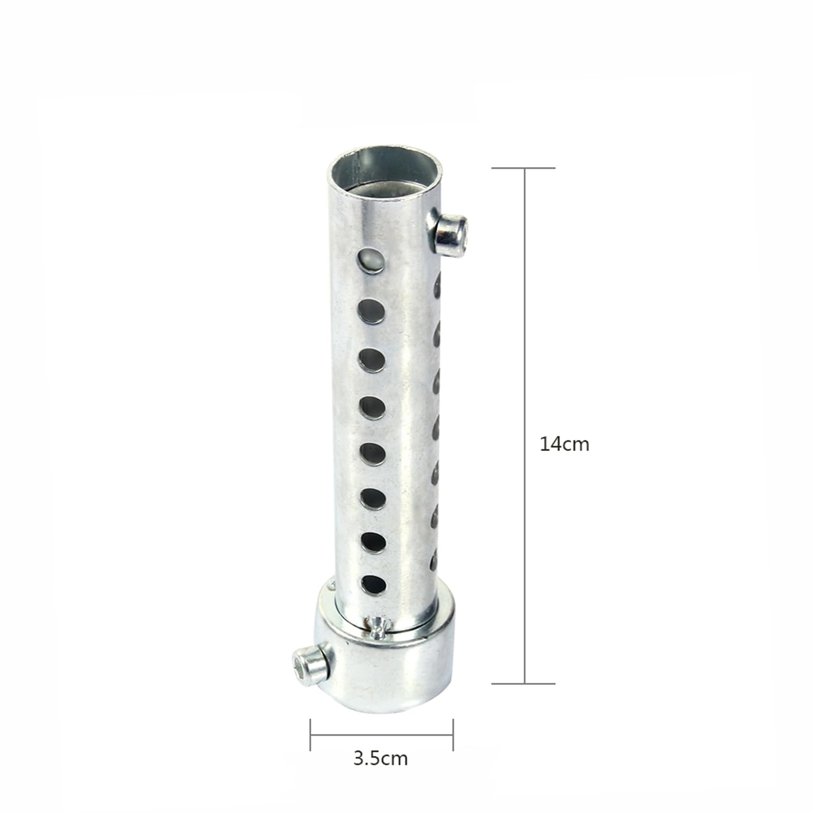 DB Killer Universale Per Moto | Silenziatore Scarico 35mm 42mm 45mm | Insert Deflettore Argento