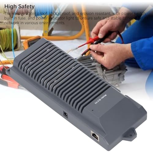 Kit Convertidor de Energía DC para Antena GEN 2 Dishy, Inyector PoE GigE de 150W con Router WiFi de 300Mbps, Convertidor Elevador DC 12V para Uso en Exteriores, RV, Barco y Suministro Solar Off Grid miniatura 3