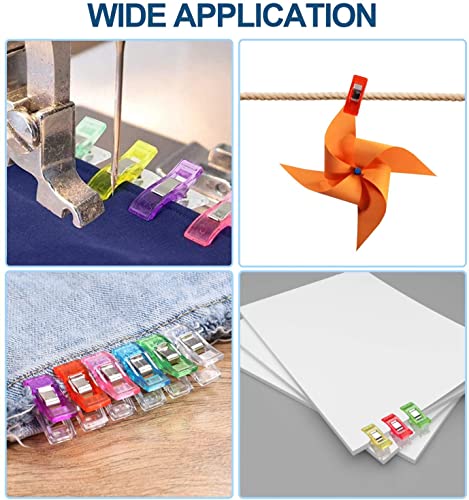 Image of SYGA Swing Clips Multicolor for Sewing Craft Clamps, Crafting, Crochet and Knitting - 20 PCS