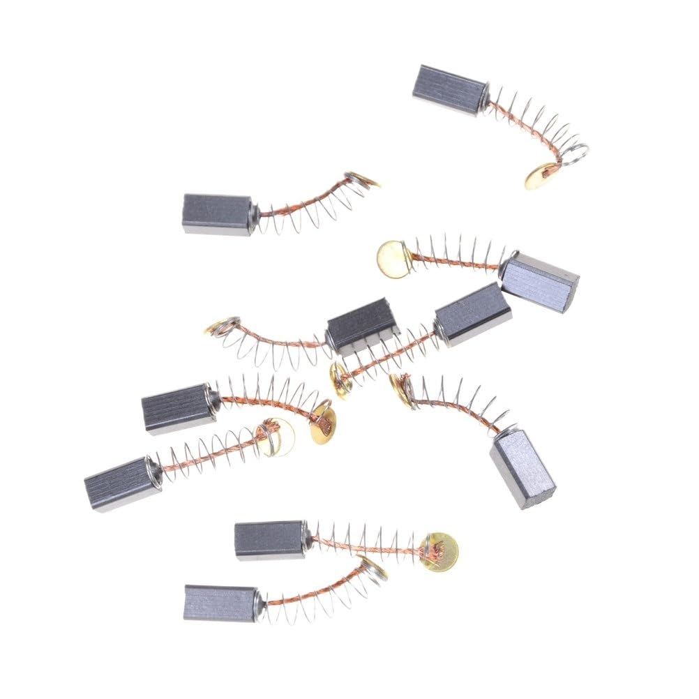 10 escobillas de carbón para motor de herramientas eléctricas de 5 x 5 x 8 mm