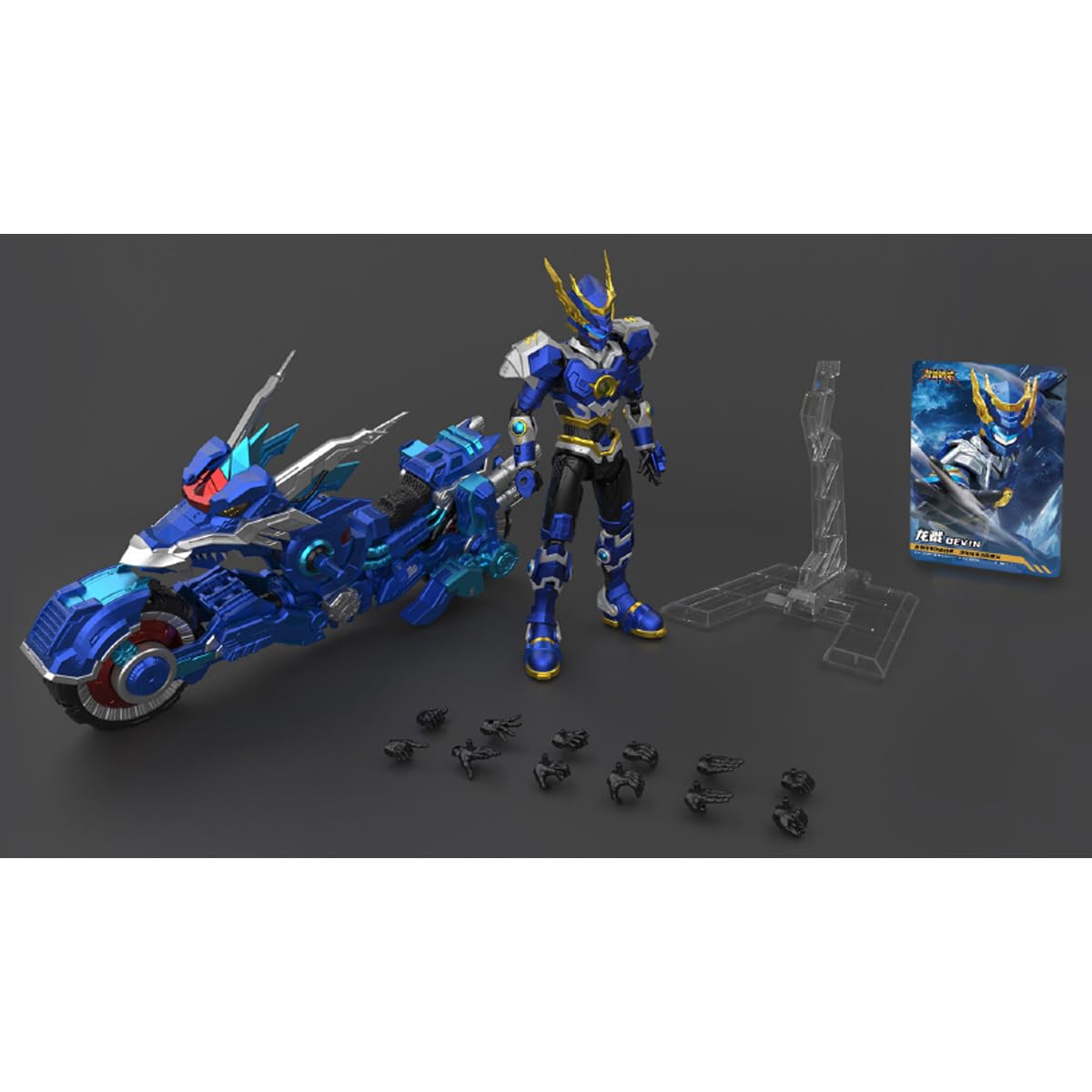 HIPLAY Yili Chuangwan UBF-H02 Super Beast Armor: Long Jian & Dragon War Flash Chariot Set Model Kits do Składania z Przegubami
