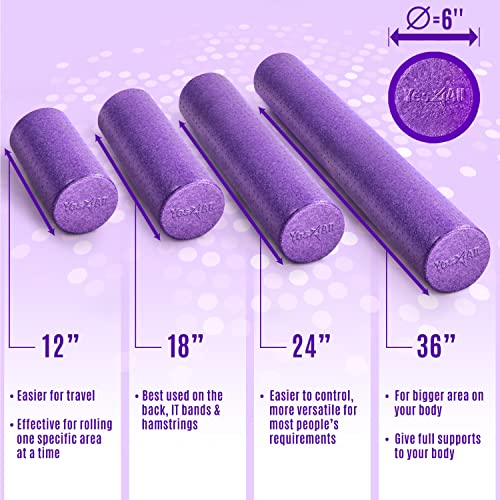 Yes4All Epp Foam Roller - Purple - 36 Inches #TOP5
