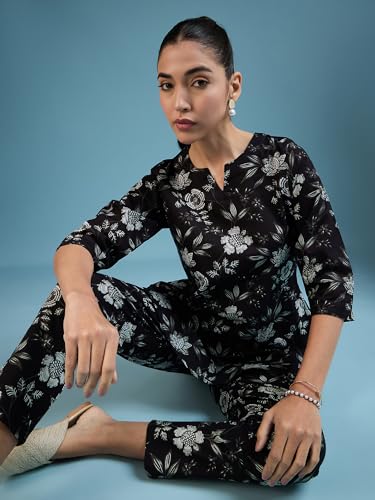 Image of Bee M Pee Designer Women Cotton Kurta Pant Cord Set for Women