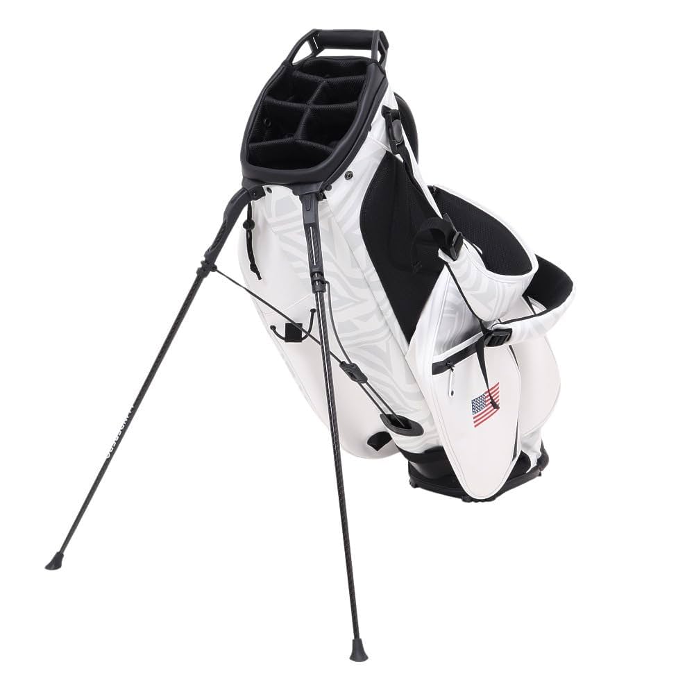 Vessel × J.Lindeberg ホワイト キャディバッグ