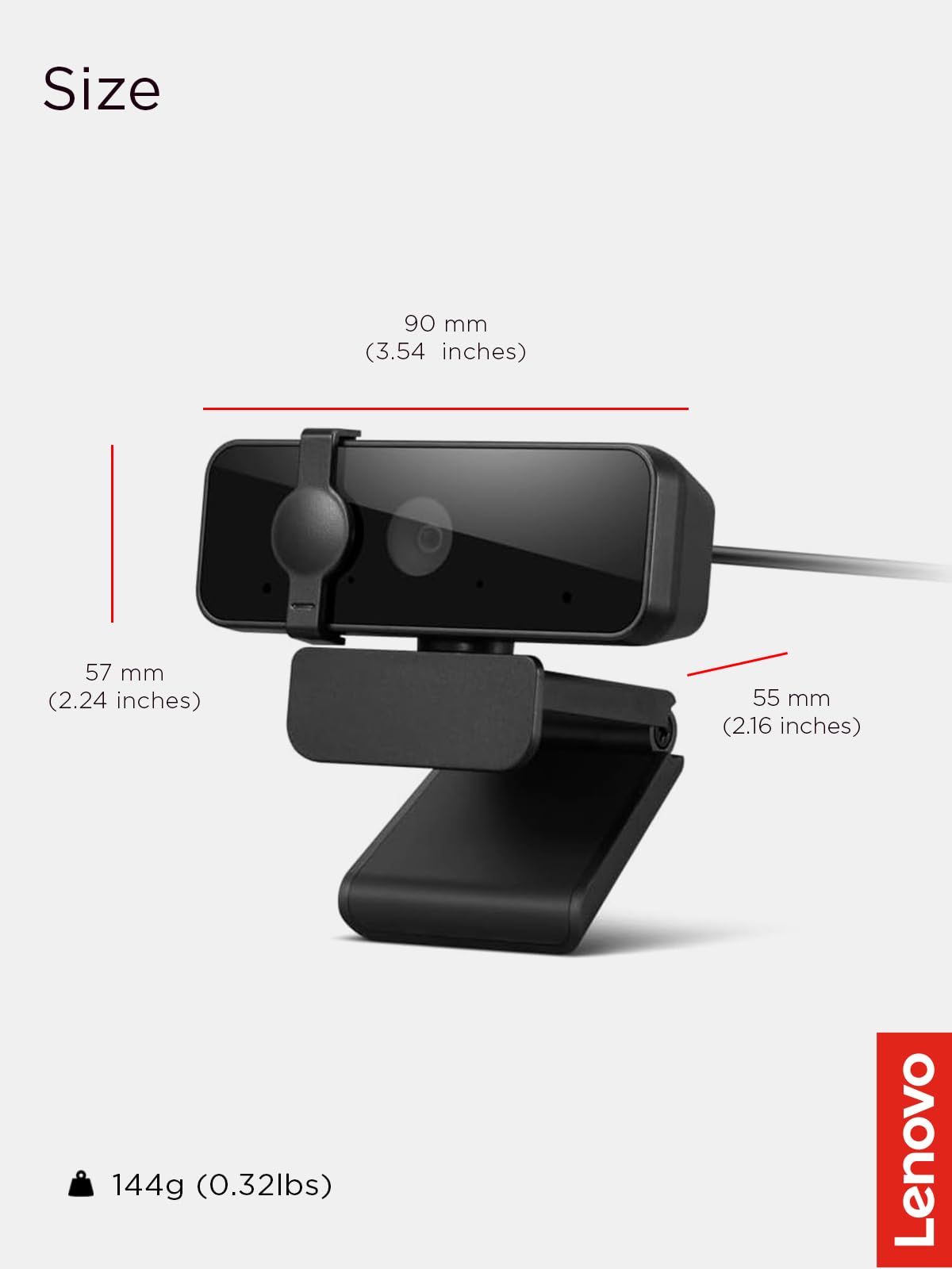 Lenovo 310 FHD Webcam Black