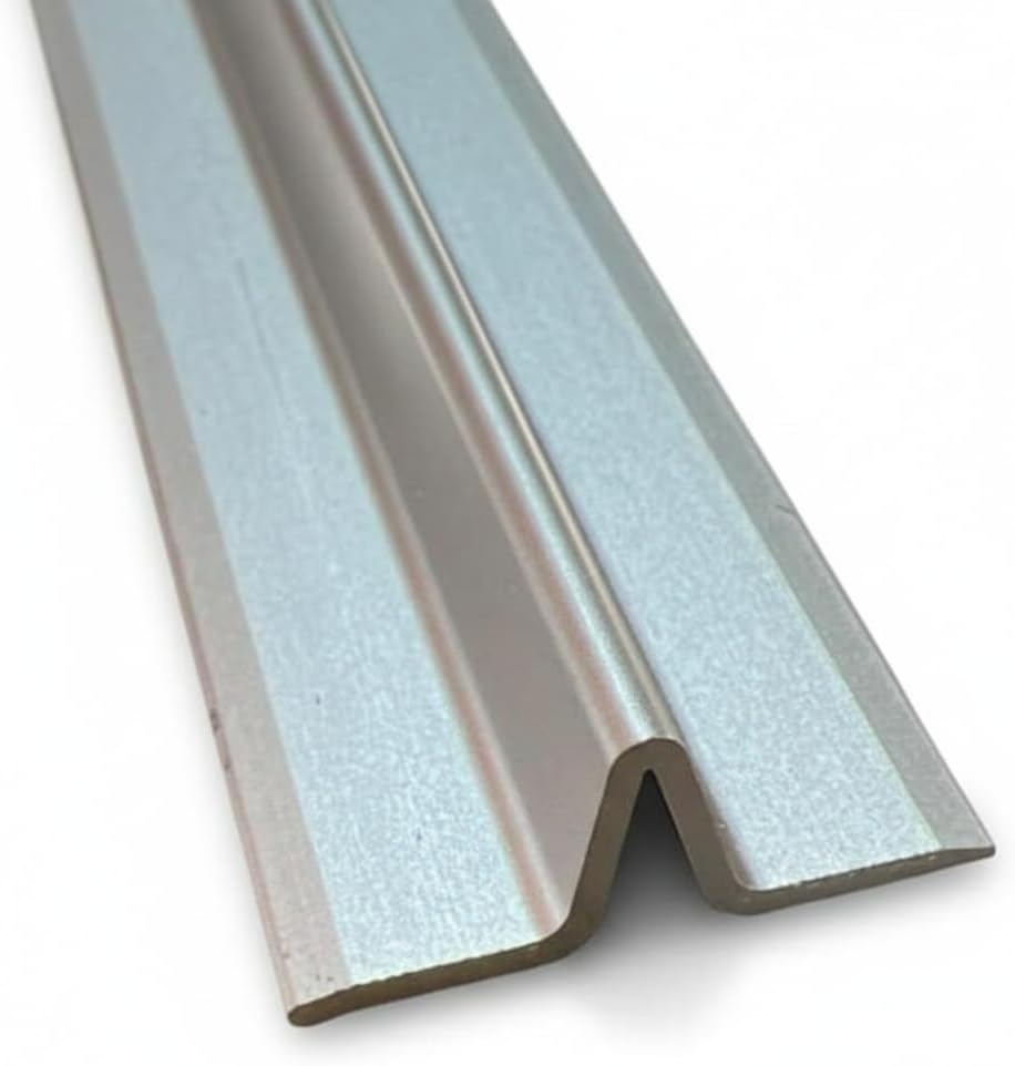 KC Hardware Aluminum Sliding Glass Door Bottom Replacement, Inverted V Track for Screen Doors- Satin Anodized (72 Inch (Pack of 1))