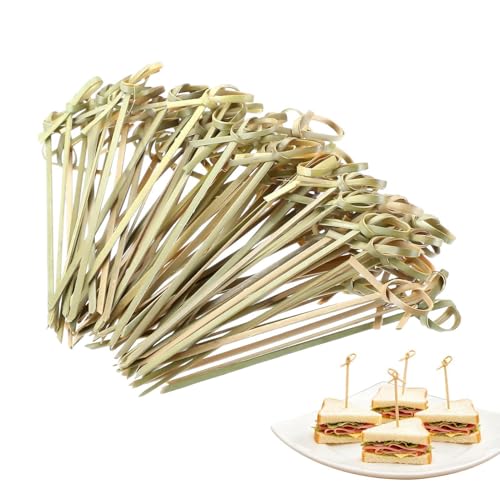 de Bocadillos - 100 unidades de de Alimentos Naturales, Seguras y Elegantes - Mini Brochetas Bocadillos Bebidas - para reuniones, cumpleaños, bar, festivales al aire libre y