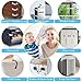 Fursafe&Q Cabinet Locks Baby Proofing, Child Safety Strap Locks Adhesive Black - Child Proof Fridge Lock Drawer Door Toilet Latches No Drill Multi-Purpose for Furniture Kitchen Lock