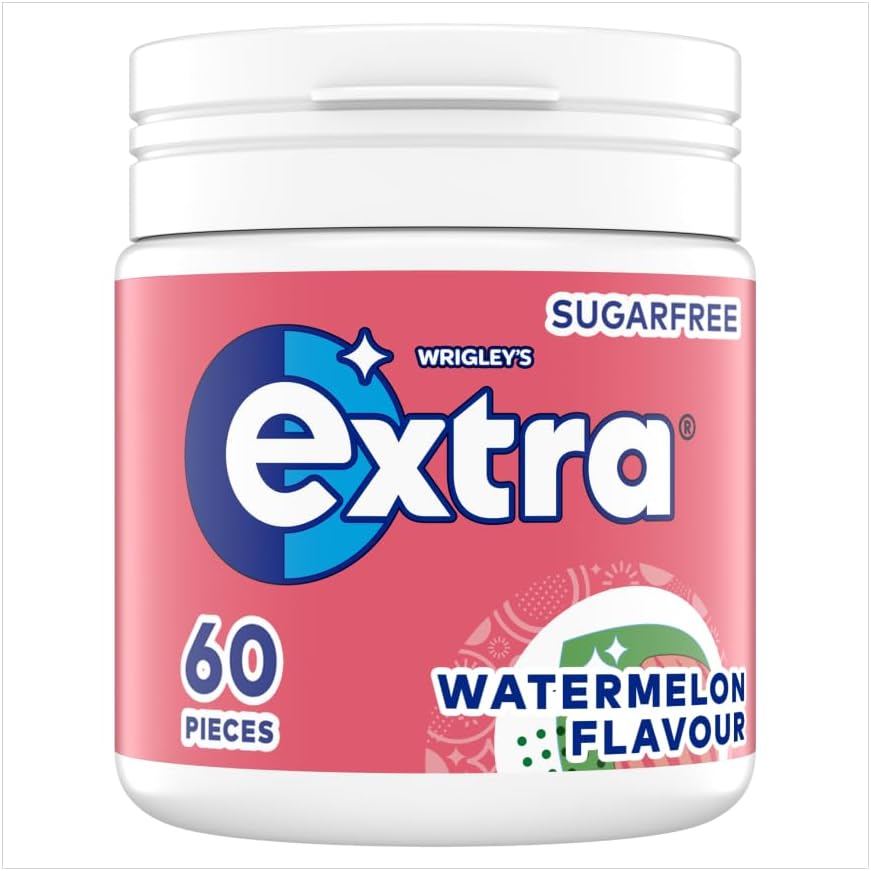46 Count Extra Watermelon Flavor Sugar Free Chewing Gum Bottles