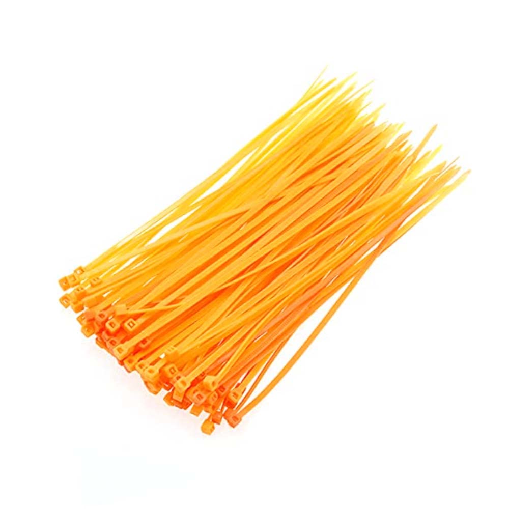 RELAND SUN 100 Stück Nylon-Kabelbinder – 2,5 X 100 Mm, Selbstsichernd, Bunt, Für Kabel & DIY