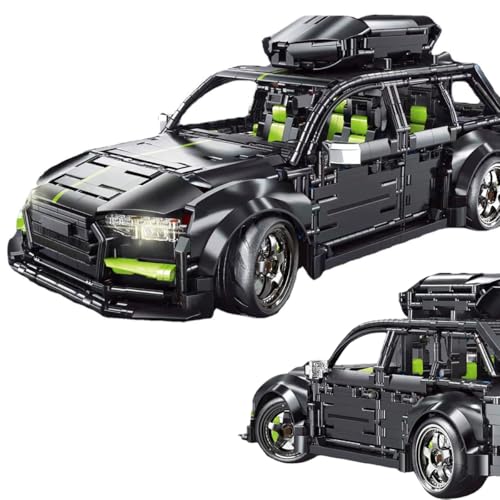 Supersportwagen Bausteine Sets für RS6, 2896PCS 1:10 Supersportwagen...