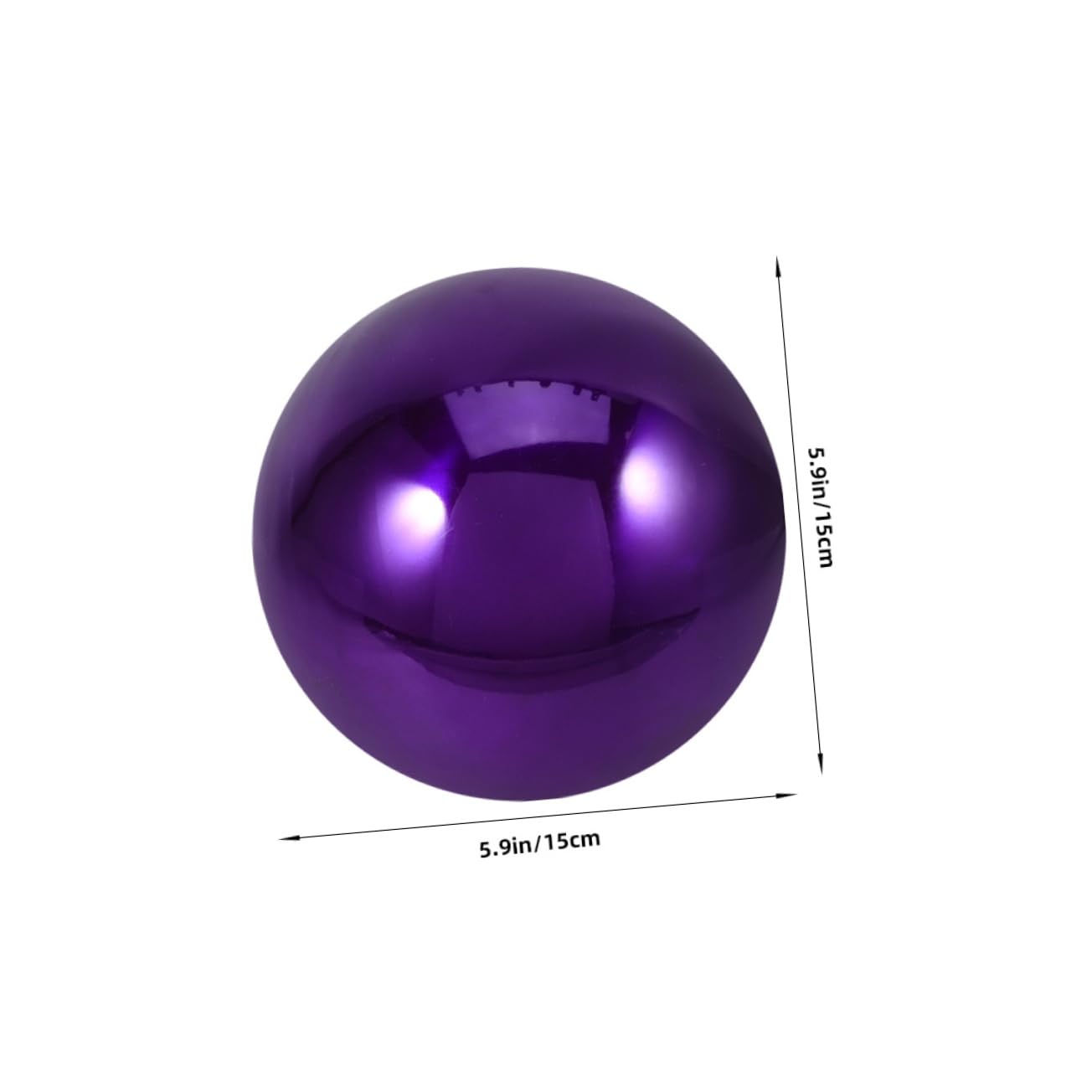 Parliky Outdoor Decorative Balls 2pcs Stainless Steel Gazing Mirror Balls Patio Decor Yard Decor