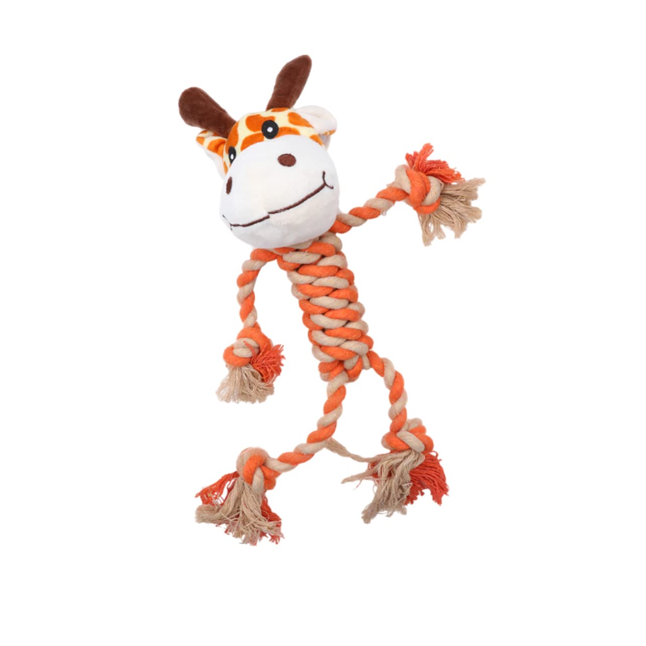 HANABASS Educational Pet Toy Dog Cotton Rope Plush Toy Chewing Grabbing for Dogs Fun Animal for Pet Playtime