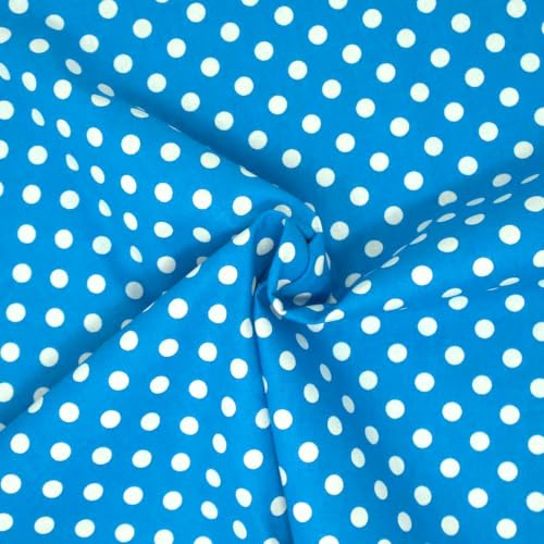 Stitch & Sparkle Cotton 44' Big Dots Lagoon...