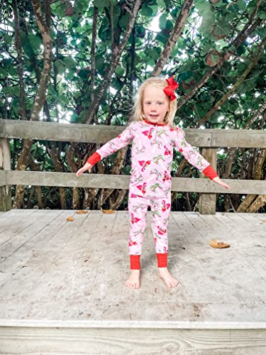 Fa La La Mingo Two Piece Christmas Pajama Set for Toddlers, made with Viscose from Bamboo and Spandex2