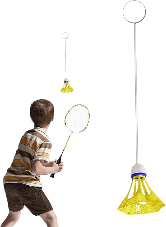 Amazon.co.jp 室内バドミントン自動リターン、バドミントン 室内、室内バドミントンセット、発光バドミントン ボール屋内バドミントン