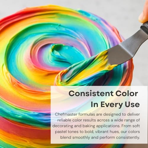 Image of Chefmaster Liqua-Gel Food Coloring | Royalty Blue | Red 3-Free | Professional Baking & Decorating | Fade-Resistant | Made in USA | 2.3 oz
