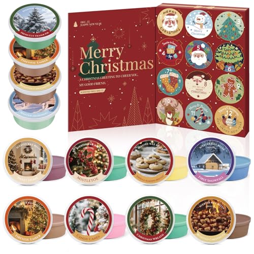 SCENTORINI Duftwachs Weihnachten, Weihnachts Duftwachswürfel,...