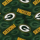 Fabric Traditions Green Bay Football Team Fleece, Sold by The Yard