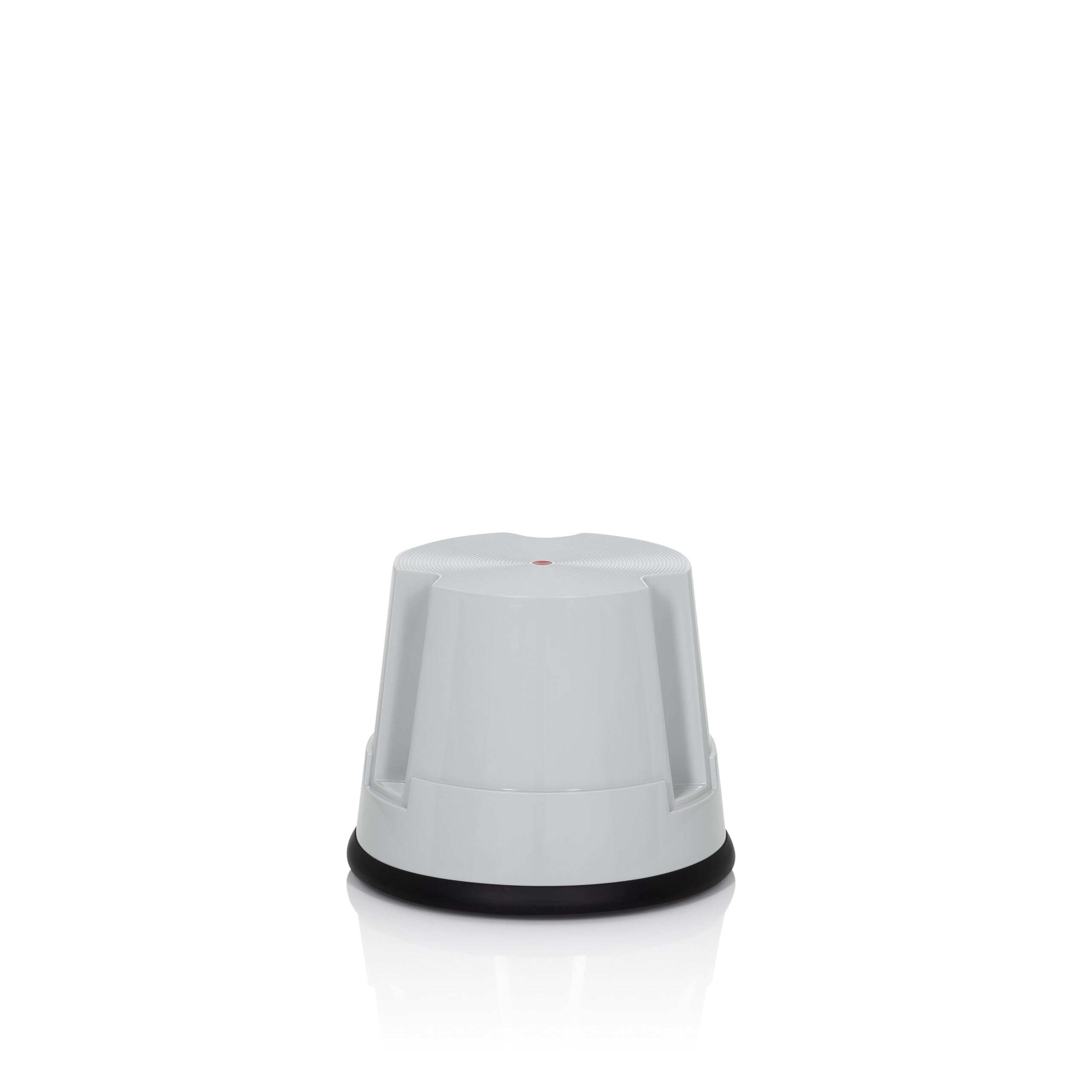 hjh OFFICE 830005 Taburete con Ruedas TIO-S Gris, Altura 32 cm, soporta hasta 150 kg, Taburete rodante, Plástico