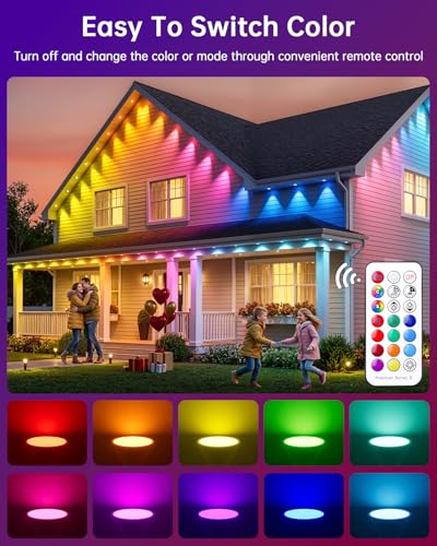 YAYZA! GU10 LED Light Bulbs 5W, RGBW Colour Change Dimmable LED Spotlights Cool White 6000K, Energy Saving Smart Spot Light Bulbs with Remote Controls, 12 Colours, 5 Model, Timer, 4 Pack - Image 4