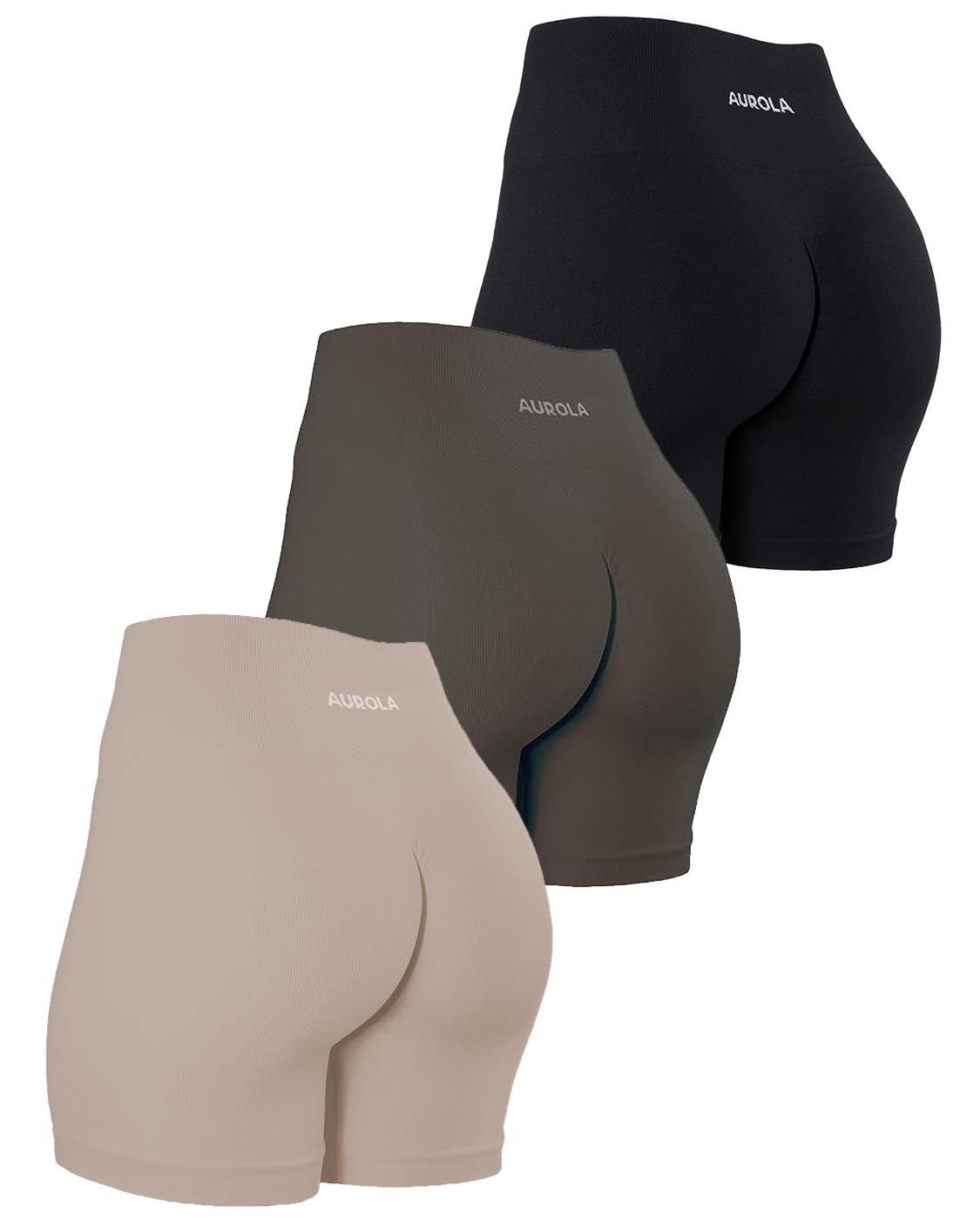 AUROLA Dream Collection Women Workout Shorts High Waist Gym Shorts Scrunch Butt Seamless Athletic Shorts