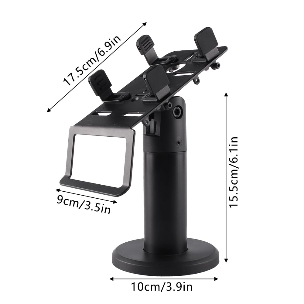 Uposao Support de Terminal de Point de Vente Polyvalent, Support d'affichage Rotatif et réglable pour Scanner, Support de Lecteur de Carte bancaire Support de Rotation de 360 degrés