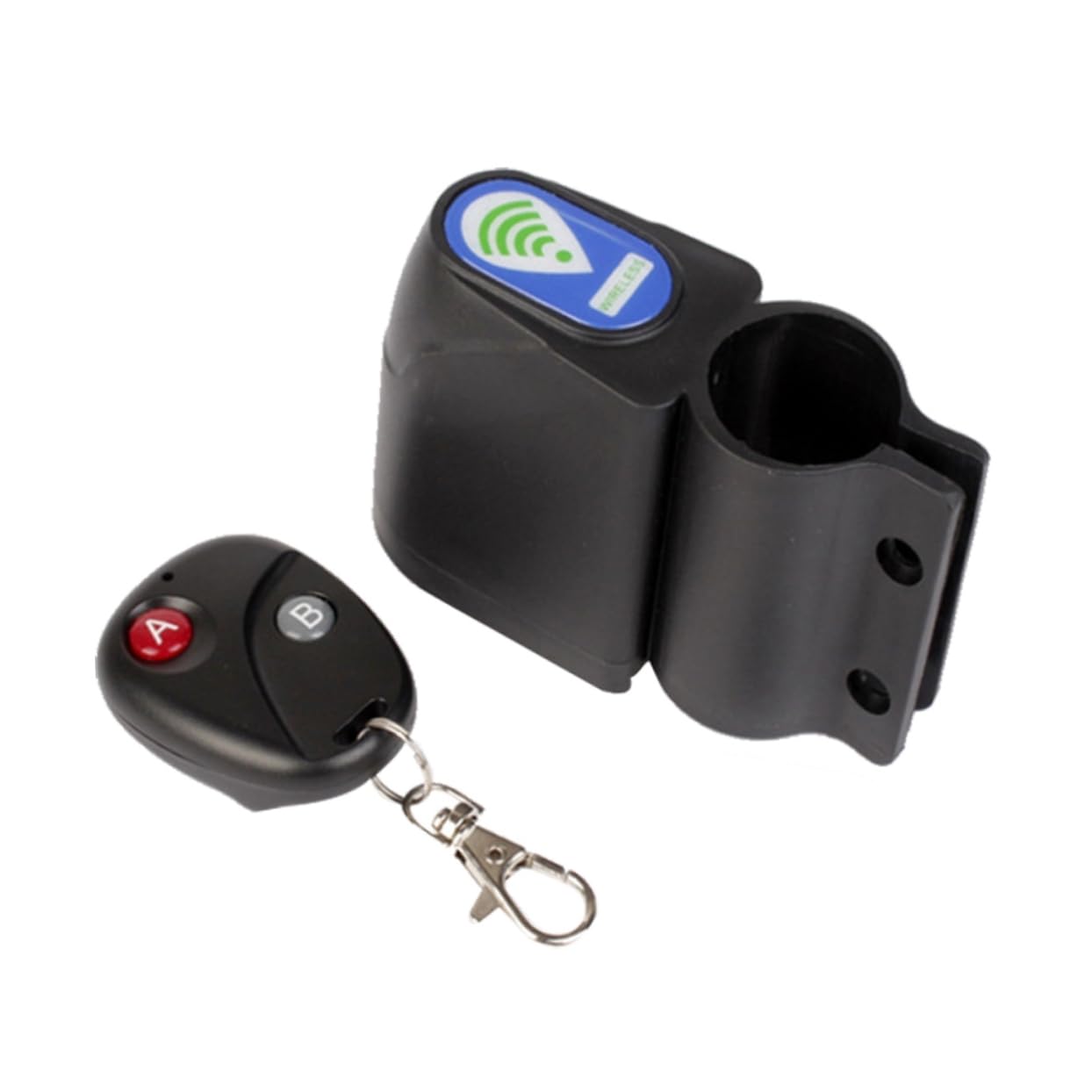 MUCKLILY Theft Cycle Lock with Vibration Alarm Remote Control for Mountain and Road Bikes Security Alert Easy Installation Black