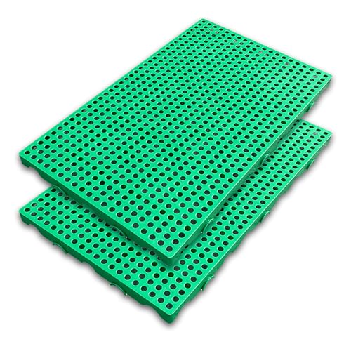 �v���X�`�b�N�p���b�g 2���Z�b�g �h�����[�O���b�h�p�b�h �y�� �d�˒u���\ �ʋC�� �h���� �������A��A�n�����A�p�e�B�I�ȂǂɍœK(Green,100x50x5cm/40x20x2in)