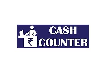 BIRD'S MIND Sign Board Cash Counter For Office School Hospital Clinic Factory Garden Signage Business Commercial Indian Rupees (L x H 12 x 4 Inch)