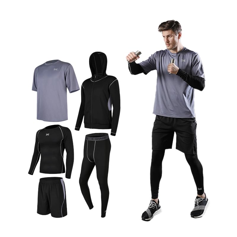 Ensemble athlétique homme pour course à pied et musculation en salle