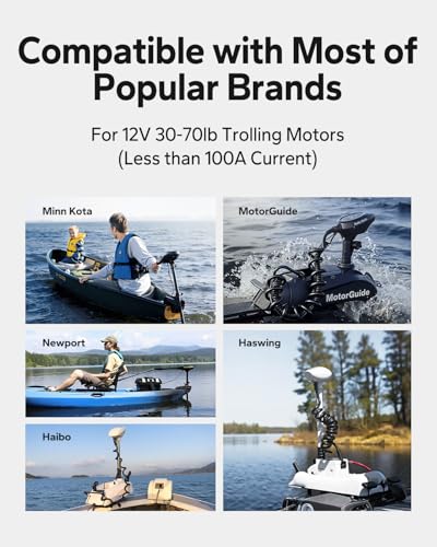 Image of Litime 12V 100Ah Trolling Motors LiFePO4 Battery (Group 31), 12 Volt Bluetooth Lithium Batteries, Max. 15000 Deep Cycle (at 60% DOD), 100A BMS, Low-Temp Protection for Marine, Boat, Yacht, RV, Solar