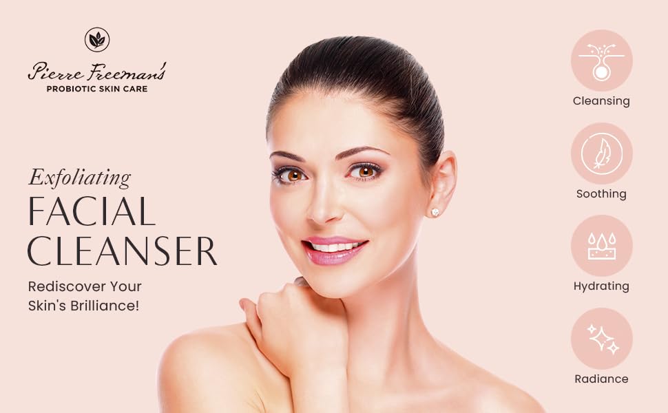 Pierre Freeman's ProBiotic Exfoliating Facial Cleanser with Vitamin A and Sea Buckthorn (8 oz.) - Image 2