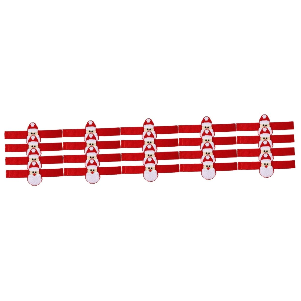 Cabilock 7 Sätze Weihnachtsserviettenschnalle Goldene Serviettenringe Weihnachtsring Christmas Decorations Table Weihnachtsdeko Schreibtisch Weihnachtsserviettenringe Vlies Rot 4 Stück * 7