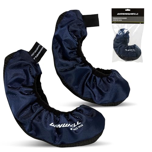 Winnwell Premium Skate Guards (Senior/Large, Navy) Protective,...