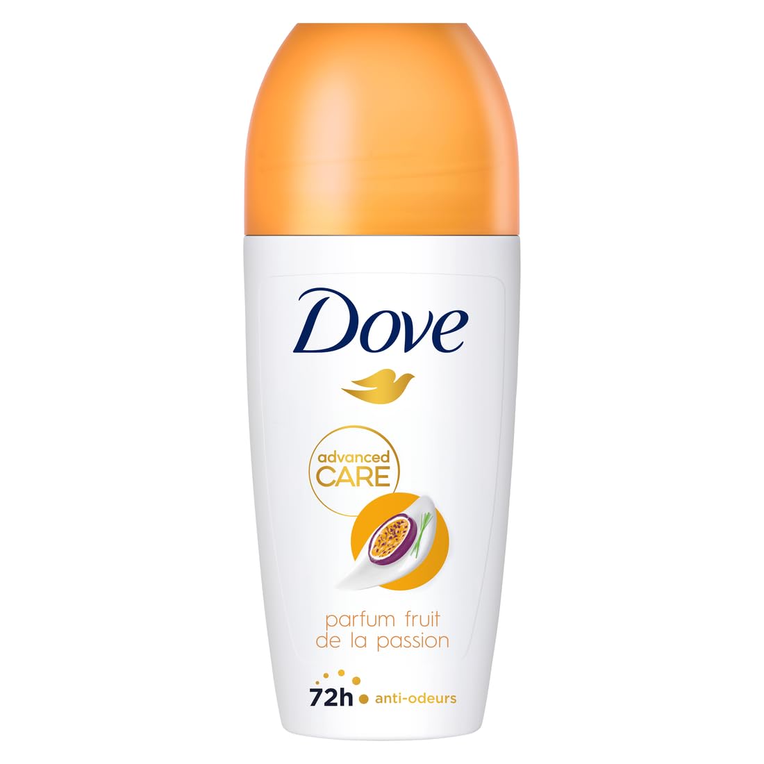 Dove Advanced Care Passion Fruit Antitranspirant-Deodorant Roll-On - Dreifache Feuchtigkeitswirkung, 48-Stunden-Schutz, Für Damen Und Herren, 6 x 50 ml