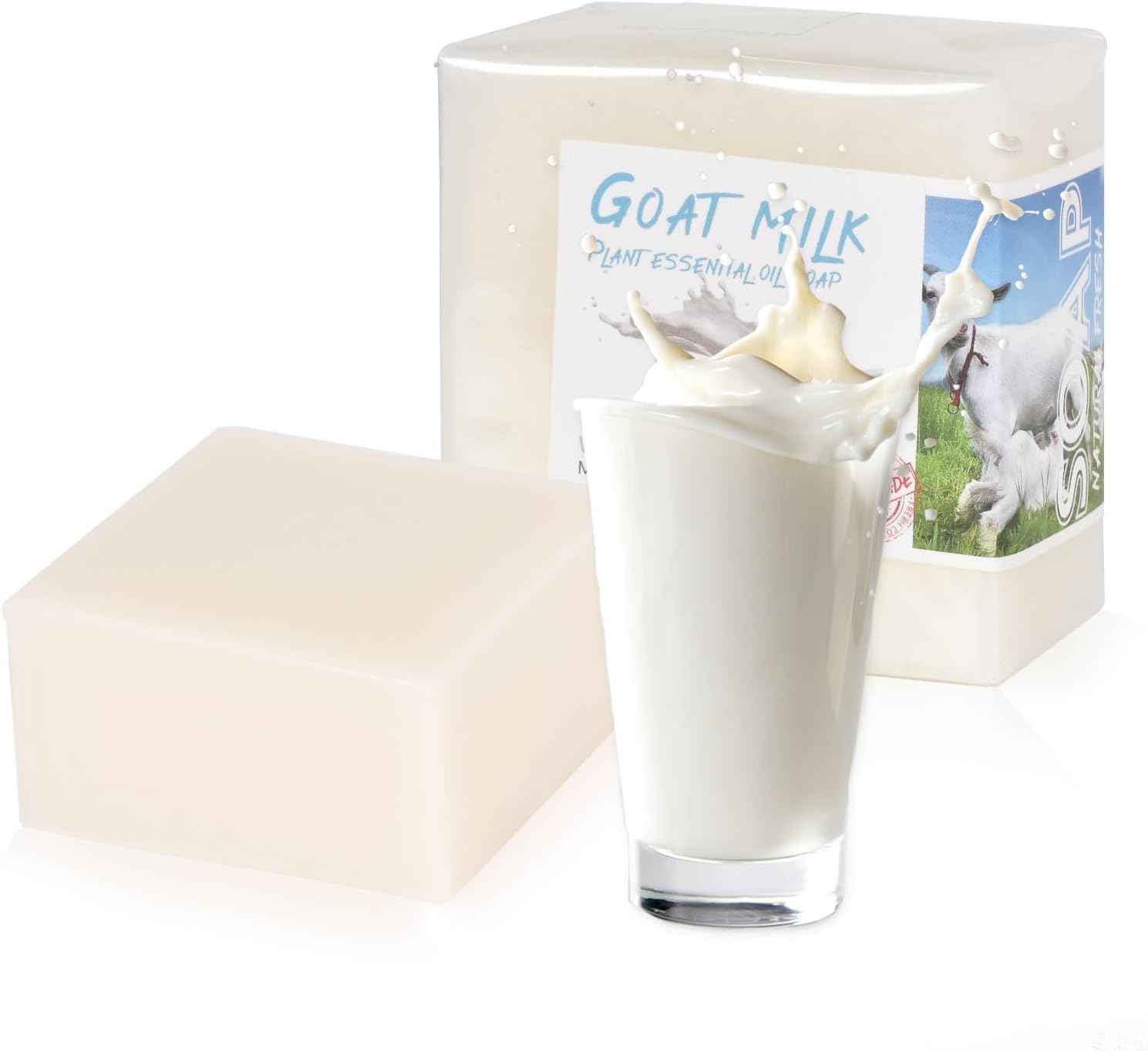 Sponsored Ad – Azonee Goat Milk Soap, Natural Handmade Soap, Solid Soap for Face, With Organic Shea Butter, Organic Soap for Skin, Hair, Body, Cleansing Soap for Bath and Shower (2Pcs)