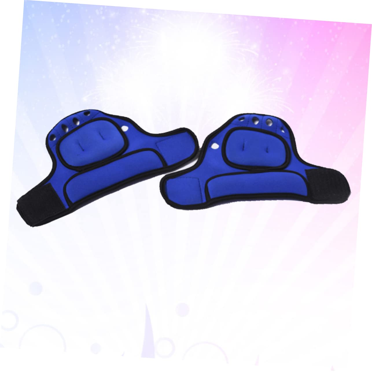 POPETPOP Guanti da Allenamento Zavorrati 1 Paio 1kg in Poliestere | Blu, per Jogging e Fitness Exercise, Design senza Dita, per Uomo e Donna