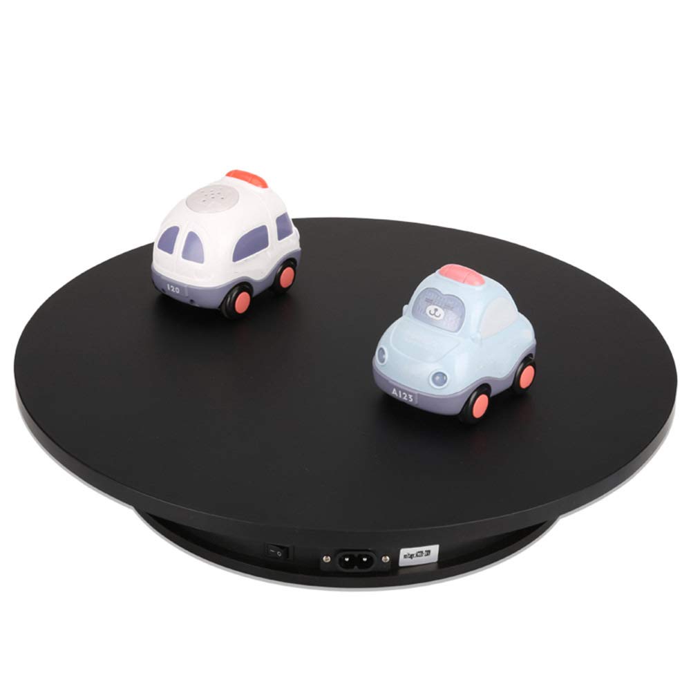 LINGOSHUN Gemotoriseerde draaitafel, Schoenen, Tassen, Sieraden, Lifestyle Draaitafel Display, 360 ° elektrische roterende displaystandaard, sterke belastinglager/wit/45 CM