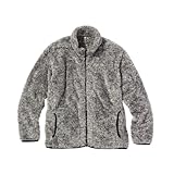 [ニッセン] メンズ ふわもこボアフリーススタンドカラージップブルゾン【３L以上お腹ゆったり】 グレー系 4L